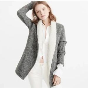 Sherpa lined cardigan - Abercrombie & Fitch